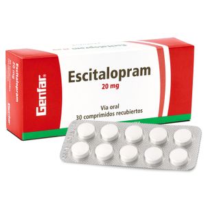 Escitalopram 20 mg Comprimidos - Caja 30 und