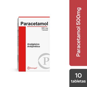 Paracetamol 500 mg PT Tabletas - Blíster 10 und