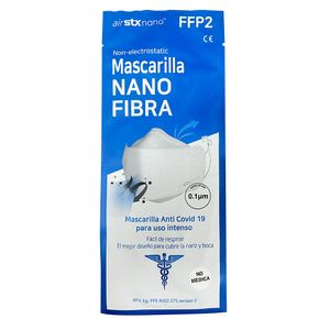 Air STX Mascarilla Nano Fibra Color Blanco - Sobre 1 und