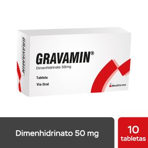 Gravamin 50 mg Tabletas - Blíster 10 und