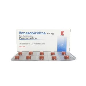 Fenazopiridina 100 mg FI Tabletas - Blíster 10 und