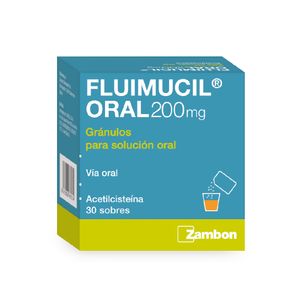 Fluimucil 200 mg Gránulos para Solución Oral Sobres - Caja 30 und