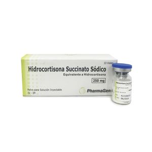 Hidrocortisona 250 mg Polvo para Solución Inyectable - Vial 250 mg