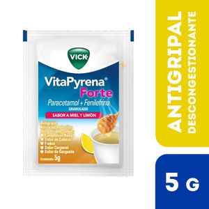 Vick VitaPyrena Forte Antigripal Sabor a Miel y Limón - Un Sobre 5 g