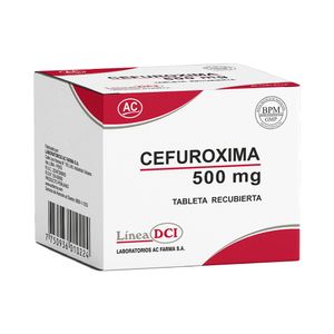 Cefuroxima 500 mg AC Tabletas - Blíster 5 und