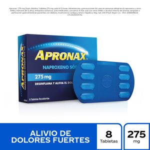 Apronax 275 mg Tabletas - Caja 8 und