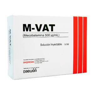 M VAT 500 ug/ml Solución Inyectable - Ampolla 1 ml