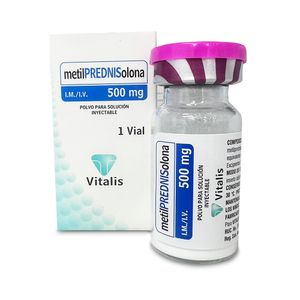 Metilprednisolona 500 mg VT Polvo para Solución Inyectable - Vial 1 und