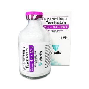 Piperacilina 4 g + Tazobactam 0.5 g VT Polvo para Solución Inyectable - Vial 1 und