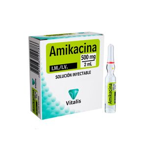 Amikacina 500 mg/2 ml VT Solución Inyectable - Ampolla 2 ml