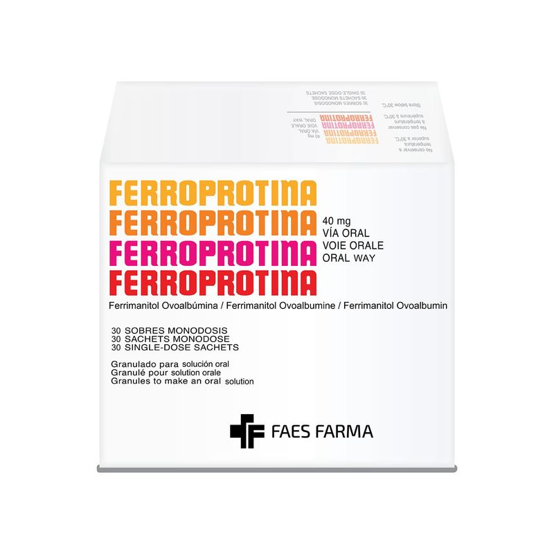 Ferroprotina-40-mg-Granulado-para-Solucion-Oral-Sobres---Caja-30-und