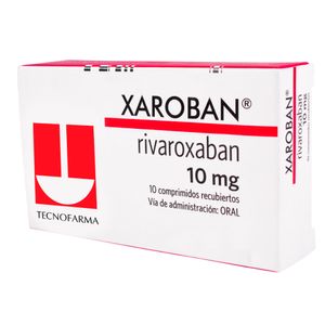 Xaroban 10 mg Comprimidos - Caja 10 und