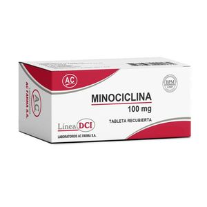 Minociclina 100 mg AC Tabletas - Blíster 10 und