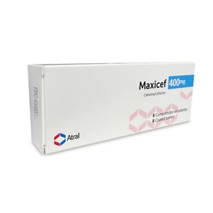 Maxicef 400 mg Comprimidos - Caja 8 und