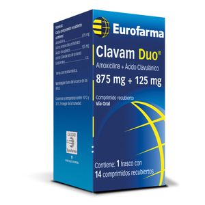 Clavam Duo 875 mg + 125 mg Comprimidos - Caja 14 und