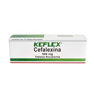 Keflex 500 mg Tabletas - Caja 24 und