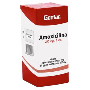 Amoxicilina 250 mg/100 ml GF Polvo para Solución Oral - Frasco 100 ml