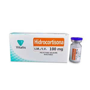 Hidrocortisona 100 mg VT Polvo para Solución Inyectable - Vial 1 und