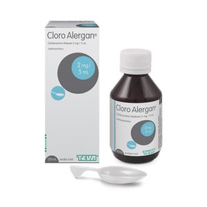 Cloro Alergan 2 mg/5 ml Jarabe - Frasco 120 ml