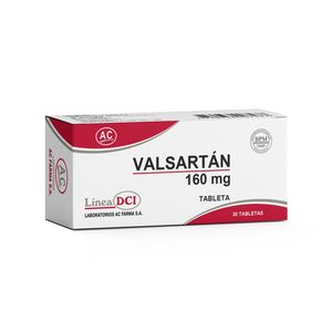 Valsartan 160 mg AC Tabletas - Caja 30 und