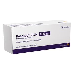 Betaloc Zok 100 mg Tabletas - Caja 30 und