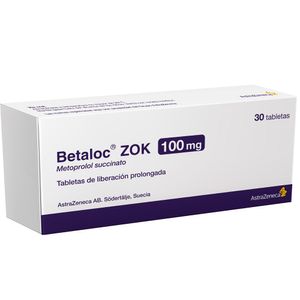 Betaloc Zok 50 mg Tabletas - Caja 30 und