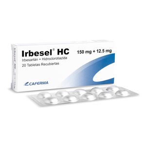 Irbesel HC 150 mg + 12.5 mg Tabletas - Caja 20 und