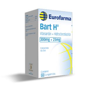 Bart H 300 mg + 25 mg Comprimidos - Caja 30 und