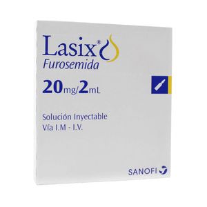 Lasix 20 mg/2 ml Solución Inyectable - Ampolla 2 ml