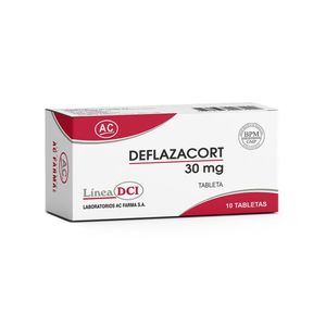 Deflazacort 30 mg AC Tabletas - Caja 10 und