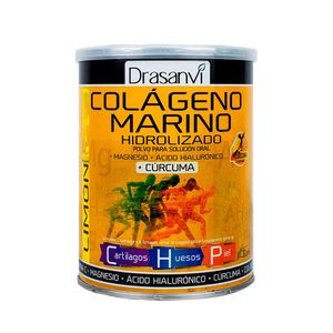 Drasanvi Colágeno Marino Magnesio Cúrcuma Sabor Limón - Lata 300 g