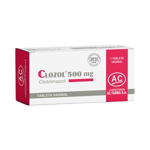 Clozol 500 mg Tableta Vaginal - Caja 1 und