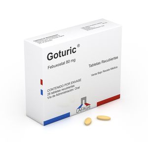 Goturic 80 mg Tabletas - Caja 28 und