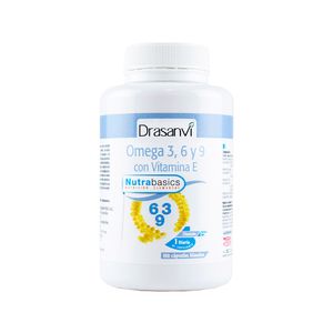 Drasanvi Omega 3, 6 y 9 con Vitamina E Cápsulas - Frasco 100 und