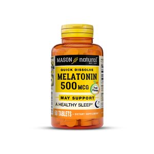 Mason Melatonin 500 mcg Tabletas Sublinguales - Frasco 60 und