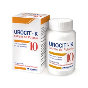 Urocit K 1080 mg Tabletas - Frasco 100 und