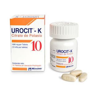 Urocit K 1080 mg Tabletas - Frasco 14 und