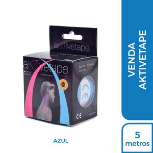 Aktivetape Venda Kinesiológica Color Azul Rollo (5 cm x 5 m) - Caja 1 und