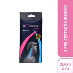 Aktivetape-Venda-Kinesiologica-Color-Negro-Pre-Cortada--20-cm----Sobre-3-und