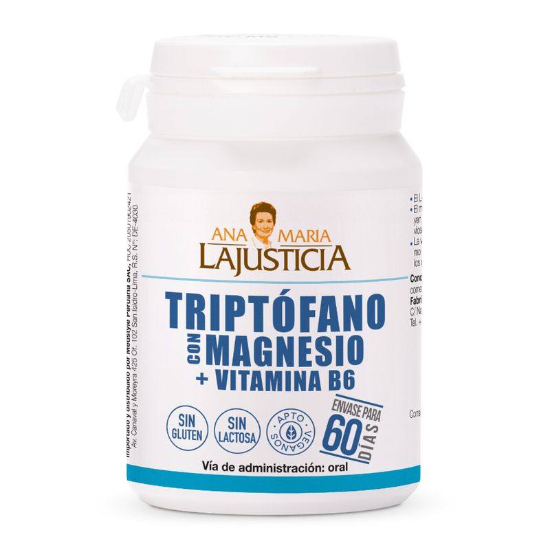 Ana-Maria-Lajusticia-Triptofano-con-Magnesio---Vitamina-B6-Comprimidos---Frasco-60-und