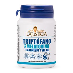 Ana Maria Lajusticia Triptófano con Melatonina + Magnesio y Vit B6 Comprimidos - Frasco 60 und