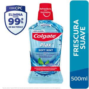 Colgate Plax Soft Mint Enjuague Bucal - Frasco 500 ml