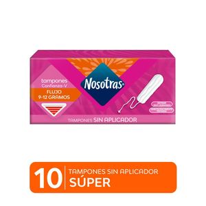 Nosotras Regular Tampones Sin Aplicador - Caja 10 und