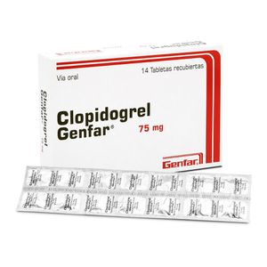 Clopidogrel 75 mg GF Tabletas - Caja 14 und