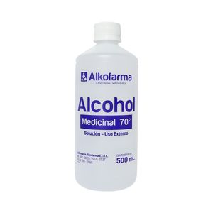 Alkofarma Alcohol Medicinal 70° - Frasco 500 ml