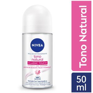 Nivea Tono Natural Classic Antitranspirante Roll On - Frasco 50 ml