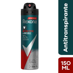 Rexona Men Antibacterial Invisible Antitranspirante Aerosol - Frasco 150 ml