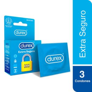 Durex Extra Seguro Preservativos - Caja 3 und