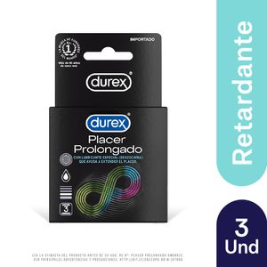 Durex Placer Prolongado Preservativos - Caja 3 und