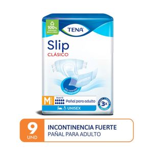 Tena Slip Clásico Pañal para Adultos Talla M - Bolsa 9 und